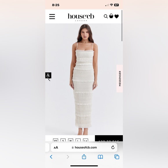 House of CB Solana dress size L - Picture 2 of 4